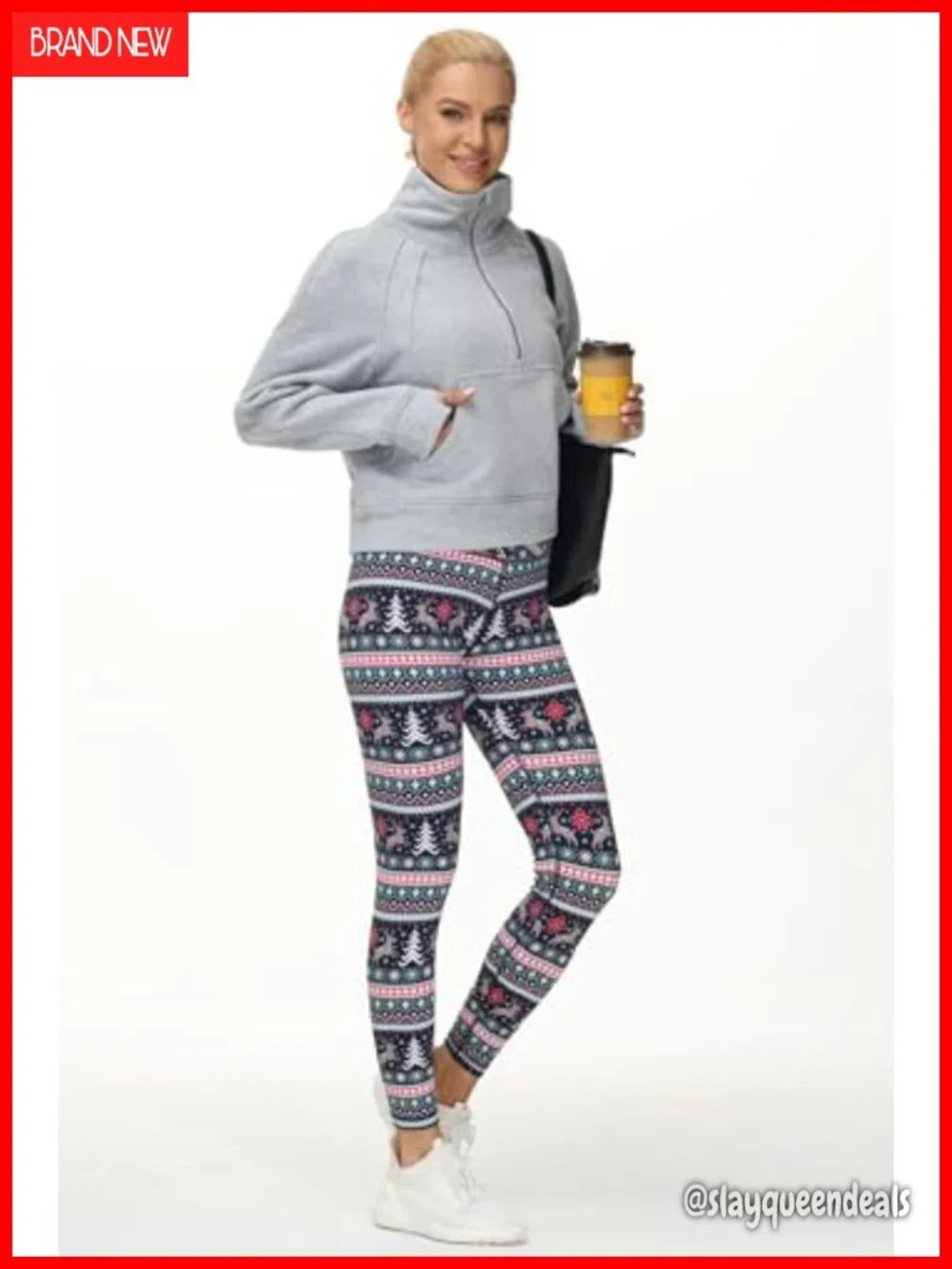Women's Half Zip Fleece Crop Sweatshirt with Kangaroo Pocket